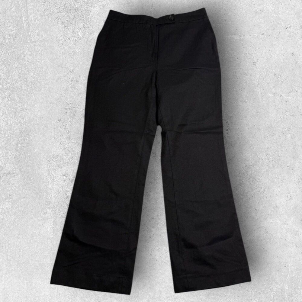 Akris Womens Wool Dress Pants Size 6 Tailored Flare Work Dark Chocolate Brown